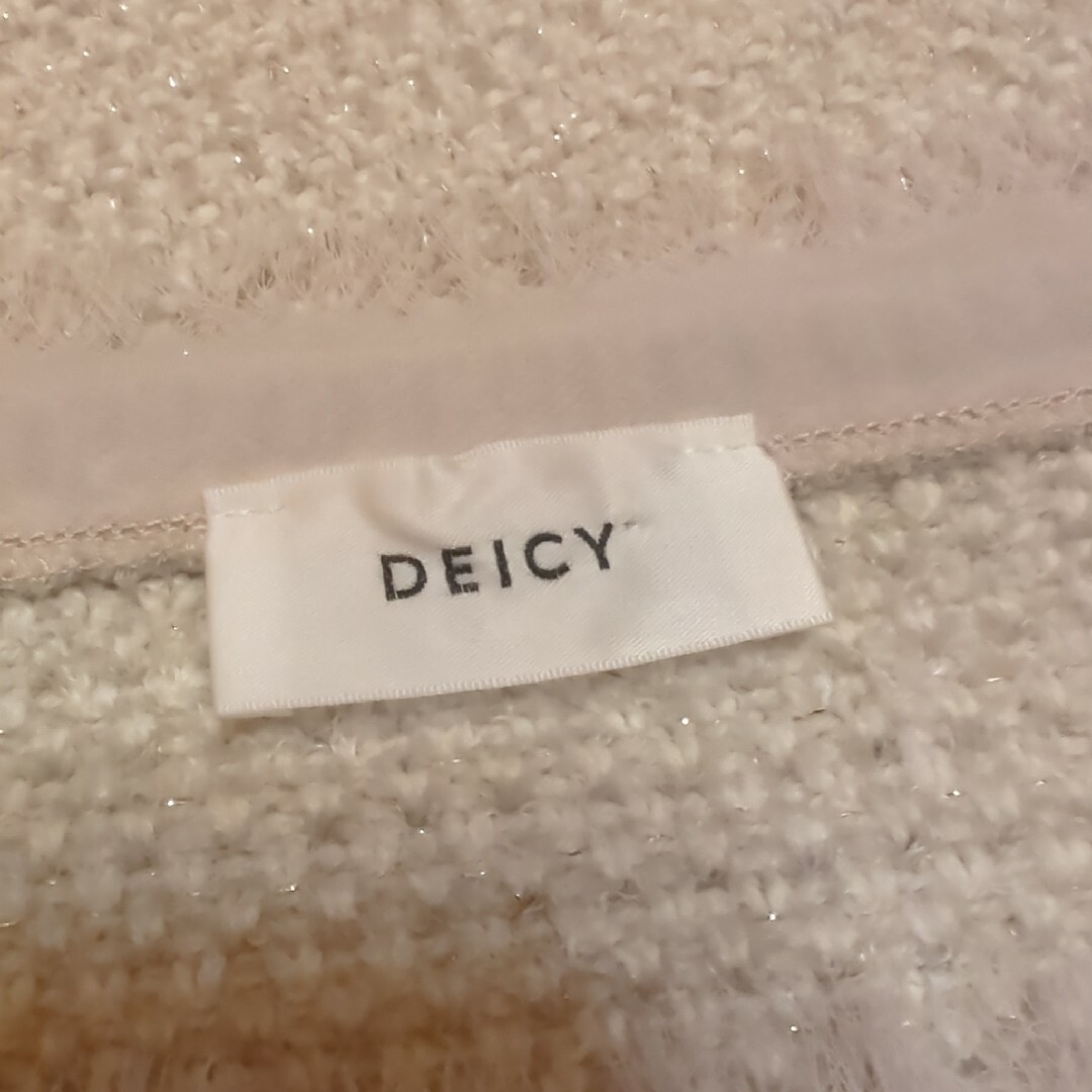 deicy(デイシー)のDEICY デイシー　ボリューム半袖ニット　アイボリー、グレージュ、 レディースのトップス(ニット/セーター)の商品写真