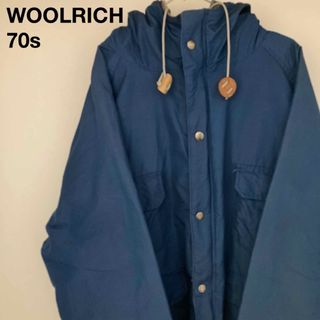 ウールリッチ(WOOLRICH)の70s ウールリッチ マウンテンパーカー ナイロンジャケット 白タグ(マウンテンパーカー)