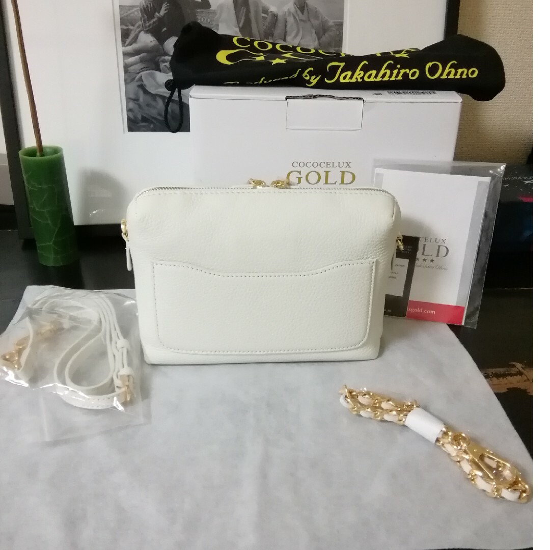 COCOCELUX GOLD   新品同様未使用。COCOCELUX GOLD 3way チェーン