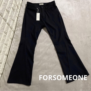 新品タグ付☆ FORSOMEONE フレアパンツ 146 トラウザー　黒