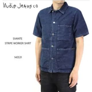 ヌーディジーンズ(Nudie Jeans)の【新品未使用品】ヌーディージーンズ 半袖シャツ SVANTE(シャツ)