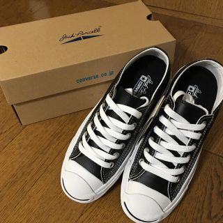 コンバース(CONVERSE)の◆新品◆ 23cm レザー コンバース ジャックパーセル ブラック(スニーカー)