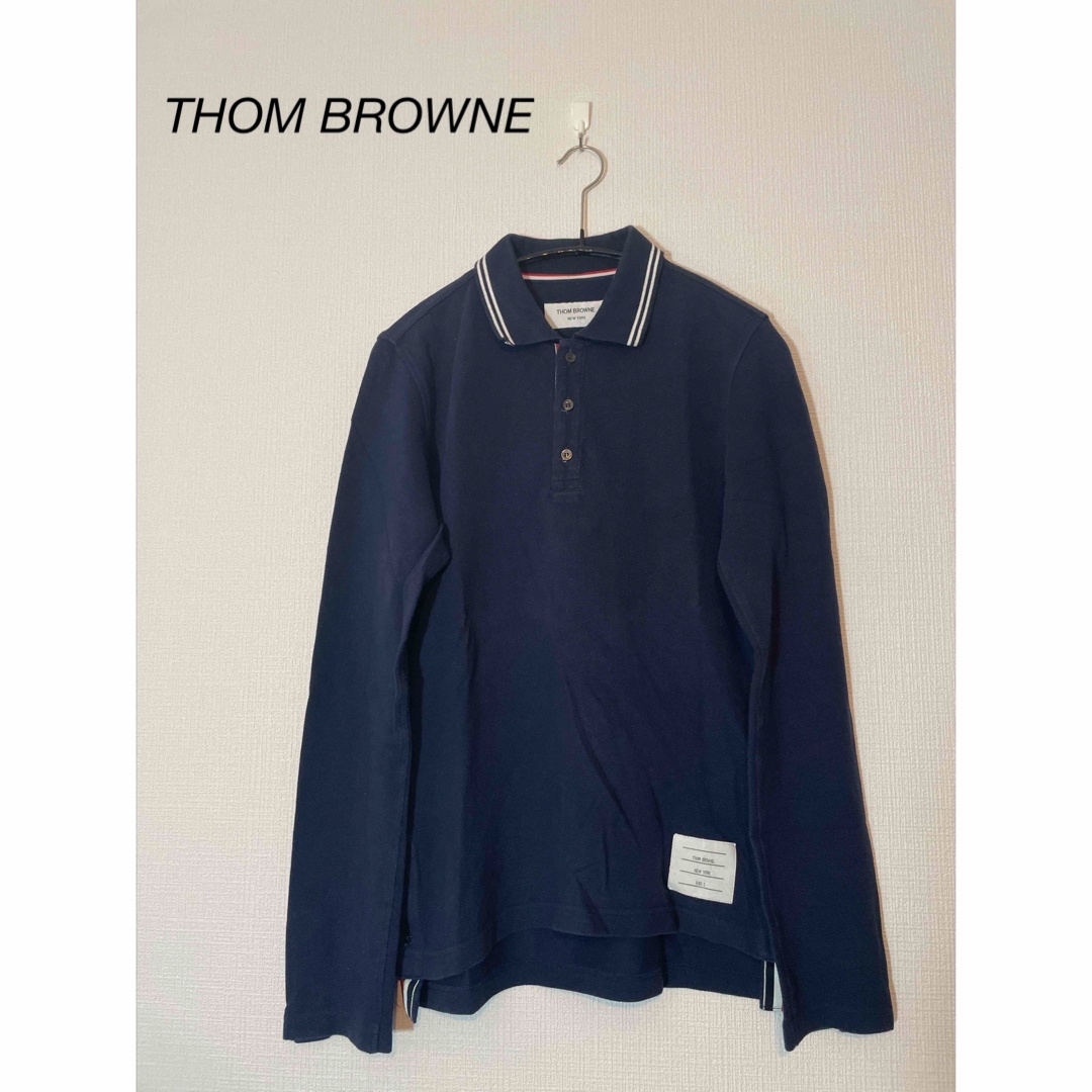 THOM BROWNE ロングスリーブポロシャツ