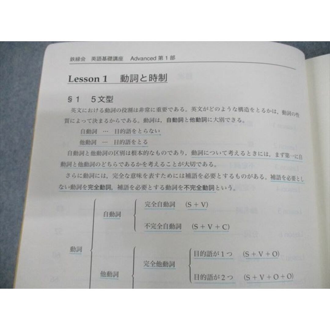 VG10-006 鉄緑会 中3 英語 英語基礎講座 ADVANCED 第1/2部 テキスト通年セット 2012 計4冊 CD1枚付 28S0D