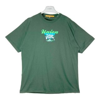 ★UNION×tokyovitamin ユニオン トウキョウビタミン プリントTシャツ グリーン sizeIV(Tシャツ/カットソー(半袖/袖なし))