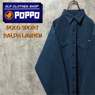 ポロラルフローレン(POLO RALPH LAUREN)のポロスポーツラルフローレン☆ロゴタグフラップ付きダブルポケットチノワークシャツ(シャツ)