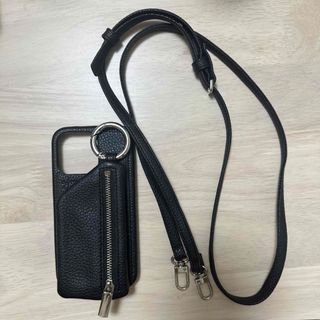 ajew - ajew iPhone13Proケース black 【紐付き】の通販 by tae's shop