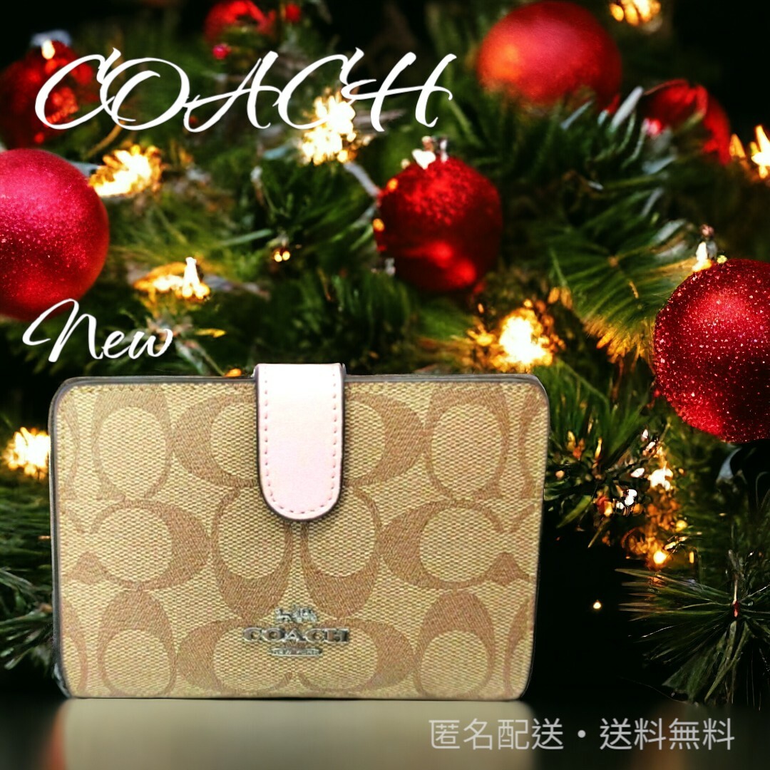 ❣️新品/未使用 COACH コーチ 三つ折り財布カラーブロック ...