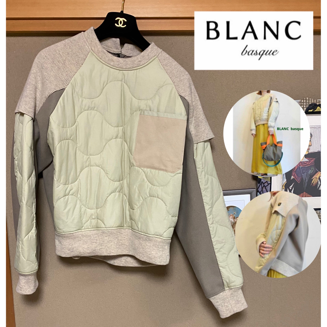 美品☆blanc basque ブランバスク　キルティングプルオーバー