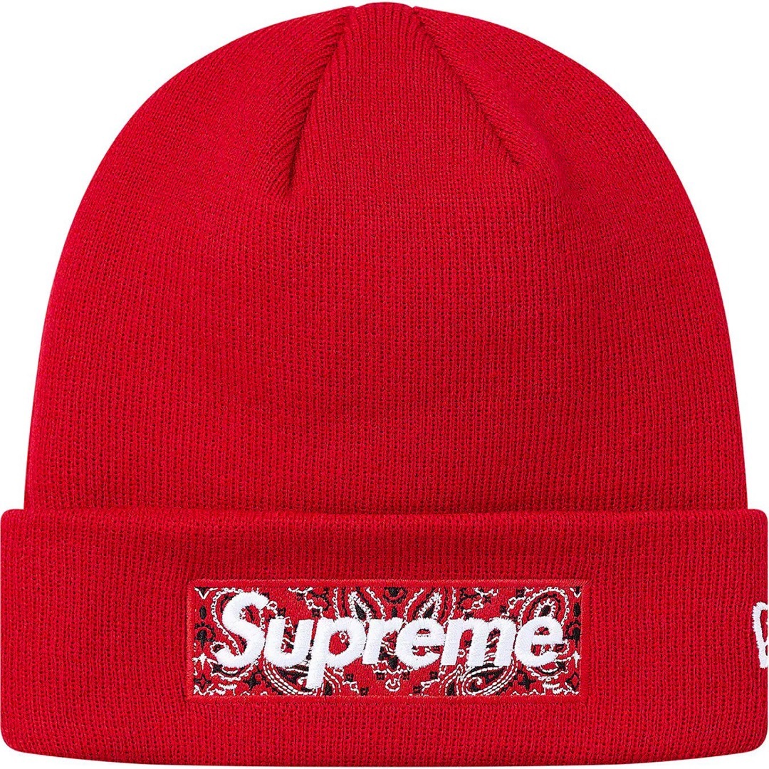 Supreme New Era Bandana Box Logo Beanieニット帽/ビーニー