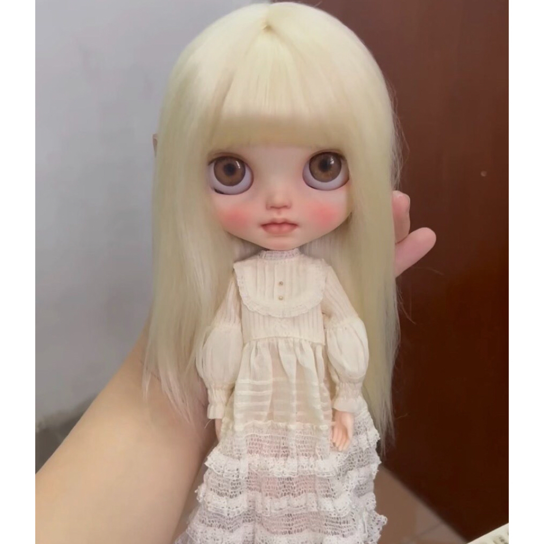 ブライスウィッグ ホワイト ネオブライスモヘアウィッグ ブライスウィッグ ホワイト ネオブライスモヘアウィッグ