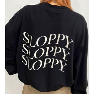 フーズフーギャラリー(WHO'S WHO gallery)のSLOPPY スロッピー 刺繍ロゴビッグロンT who'swho gallery(Tシャツ(長袖/七分))