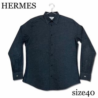 HERMES エルメス カジュアルシャツ 37(XS位) ベージュ