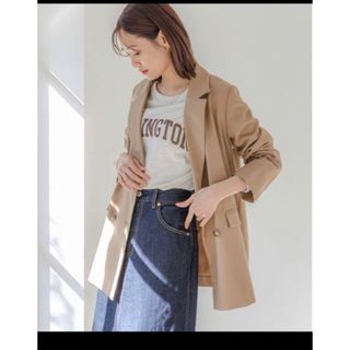 グローバルワーク(GLOBAL WORK)の新品グローバルワーク レディースヘビロッTEEプリント長袖 杢グレー Lサイズ(Tシャツ(長袖/七分))