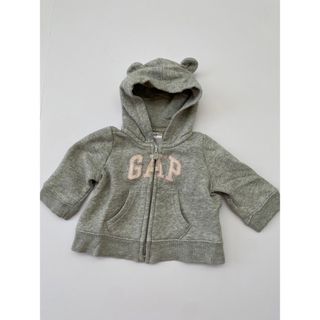 GAP - ギャップ　フーディー　パーカー　くま耳　60 女の子　グレー　新生児