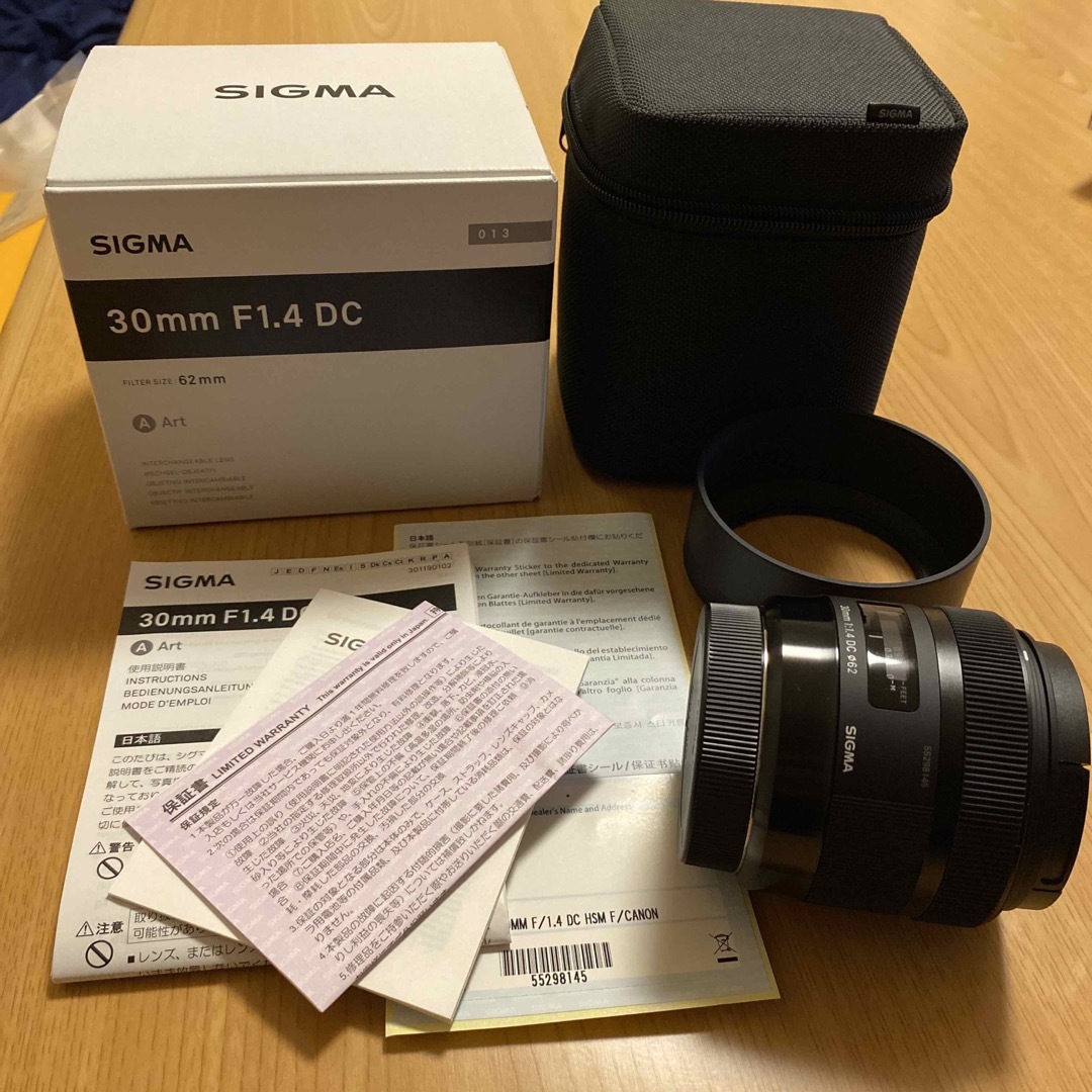 SIGMA 単焦点レンズ 30mm AF1.4 ARTシリーズ Canon用