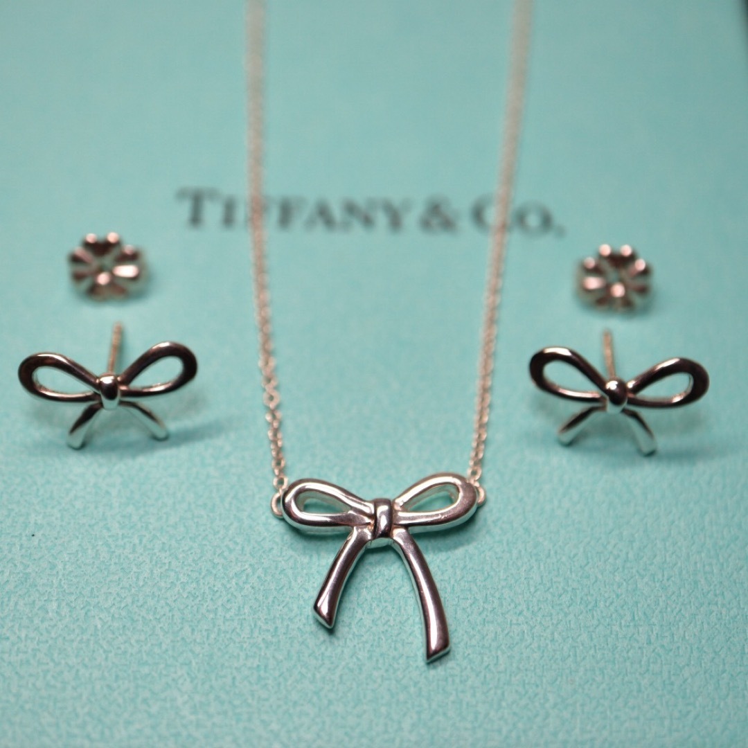 TIFFANY&Co. ティファニー ボウ ネックレス&ピアス