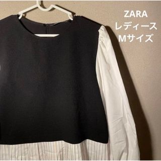 ザラ(ZARA)のZARA ブラウス 黒 長袖(シャツ/ブラウス(長袖/七分))