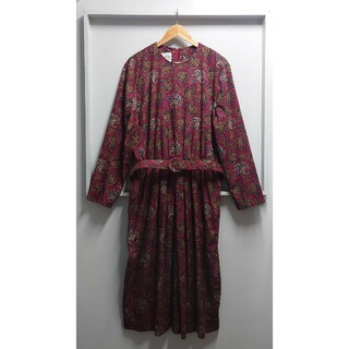 Vintage Henry Lee USA製 ペイズリー ドレス ワンピース(ロングワンピース/マキシワンピース)