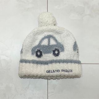 ジェラートピケ(gelato pique)の⚠︎USED⚠︎ ジェラートピケ 車 ニット帽 帽子 フリーサイズ(帽子)