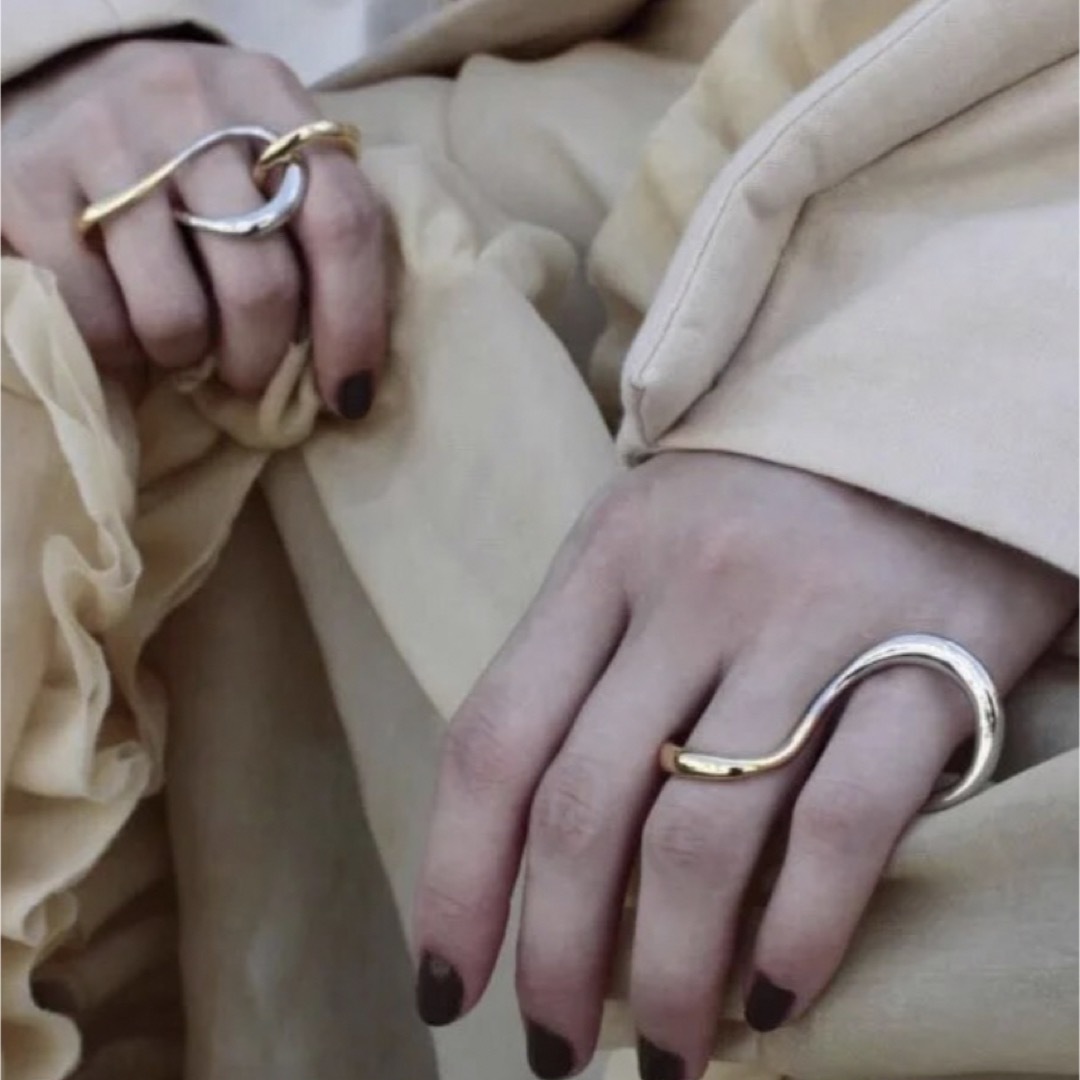 Adam et Rope'(アダムエロぺ)の【W RING】#526 S925 レディースのアクセサリー(リング(指輪))の商品写真