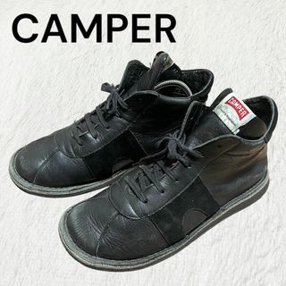 希少【camper】カンペール ペウカミ ブラック レザー♡スニーカー人気 38