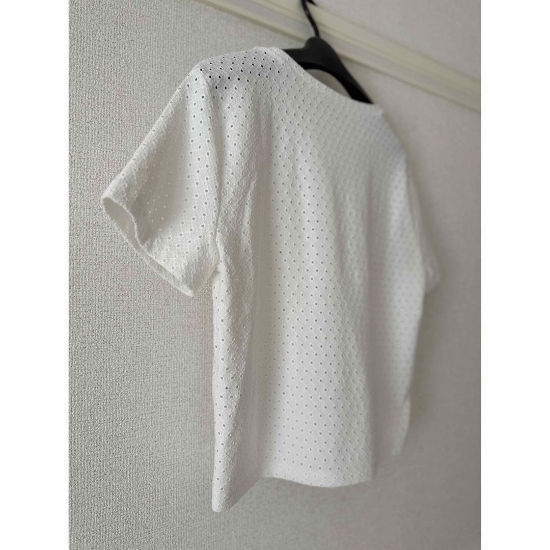 ZARA(ザラ)の【ZARA】レースTシャツ レディースのトップス(Tシャツ(半袖/袖なし))の商品写真