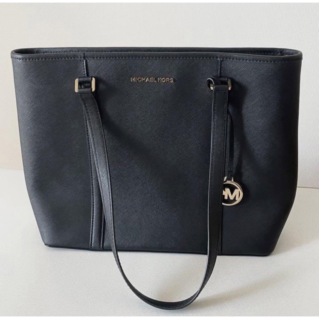 MICHAEL KORS マイケルコース レザートートバッグ ブラック