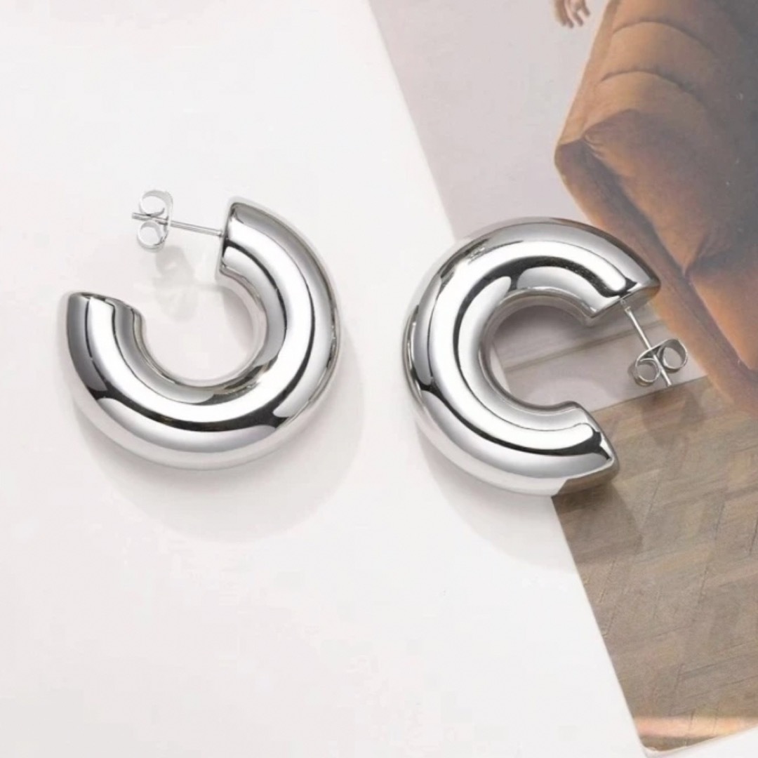 DEUXIEME CLASSE(ドゥーズィエムクラス)の【Design hoop pierce】#932 S925 レディースのアクセサリー(ピアス)の商品写真