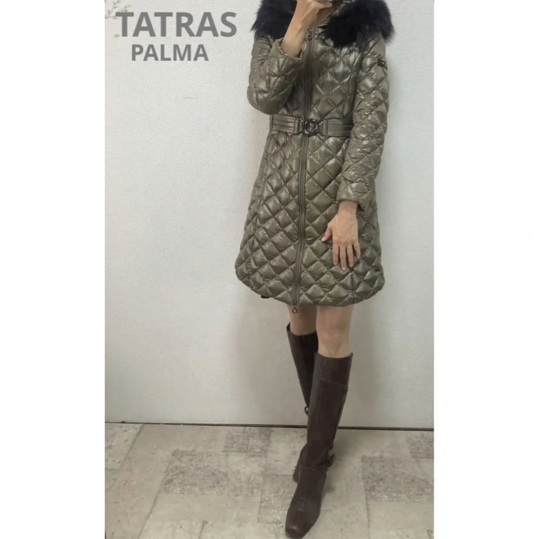 美品 TATRAS カーキ ダウン コート 1