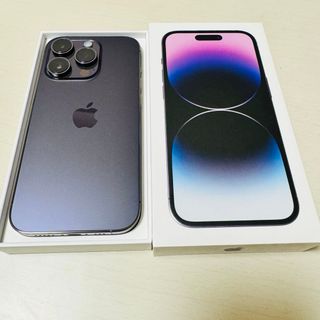 アイフォーン(iPhone)のiPhone 14 Pro ディープパープル 256 GB SIMフリー(スマートフォン本体)