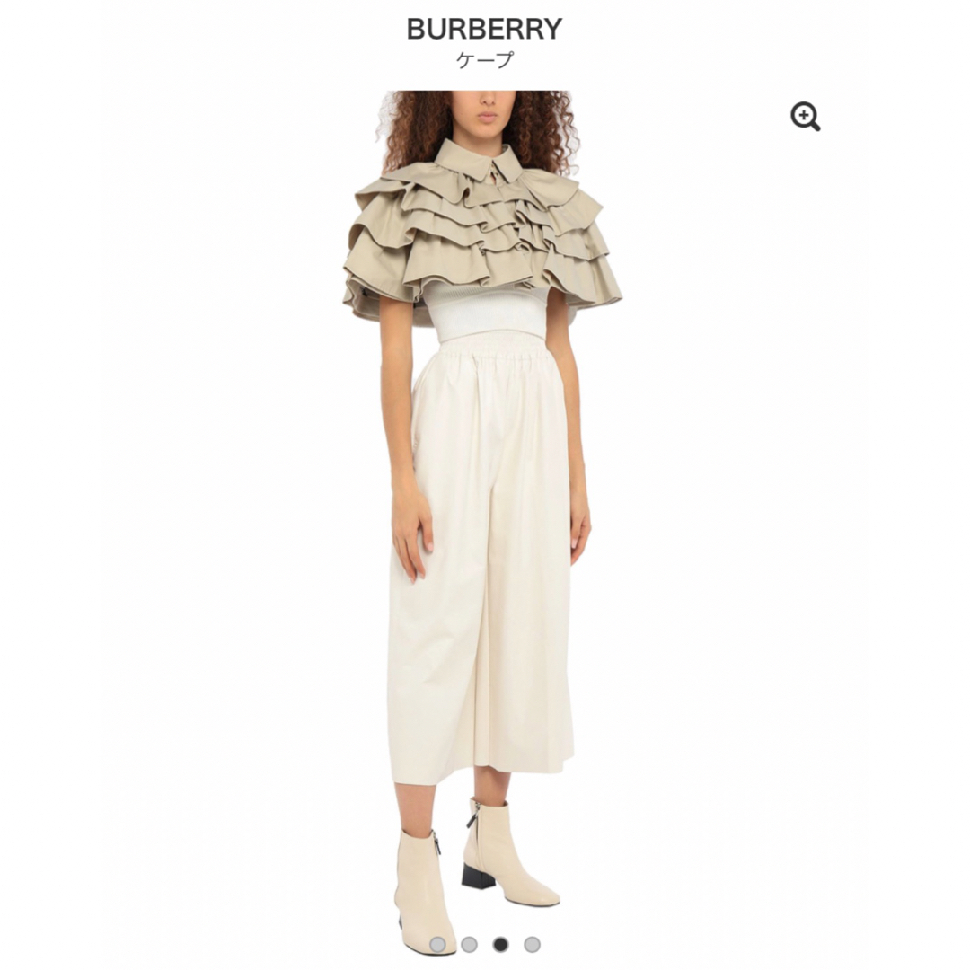 BURBERRY(バーバリー)の限定価格★新品★ BURBERRYバーバリー★フリルショートケープ★ポンチョ レディースのジャケット/アウター(ポンチョ)の商品写真