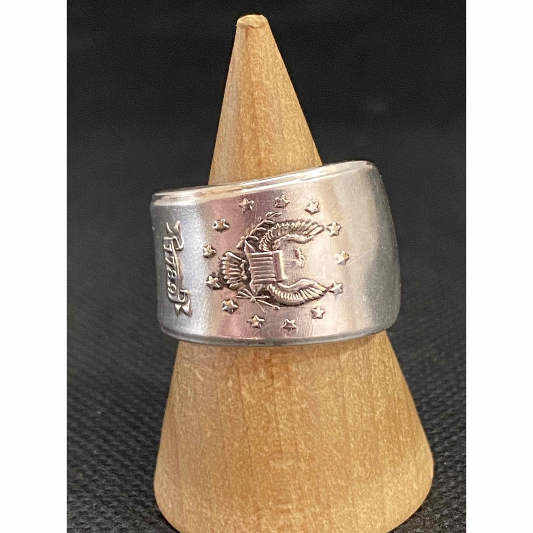 アンティーク リング スプーンリング 18号 調可 ノースカロライナ州 4273 メンズのアクセサリー(リング(指輪))の商品写真