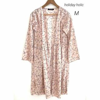 ホリデイ(holiday)のholiday holic  ホリデーホリック 花柄ガウン カーディガン M(カーディガン)