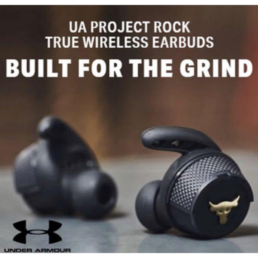 UNDER ARMOUR(アンダーアーマー)のワイヤレス イヤホン  アンダーアーマー イヤホン Project Rock  スマホ/家電/カメラのオーディオ機器(ヘッドフォン/イヤフォン)の商品写真