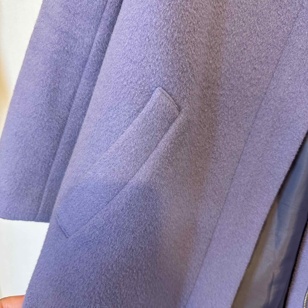MEW'S REFINED CLOTHES 2WAY ウール コート パープル系