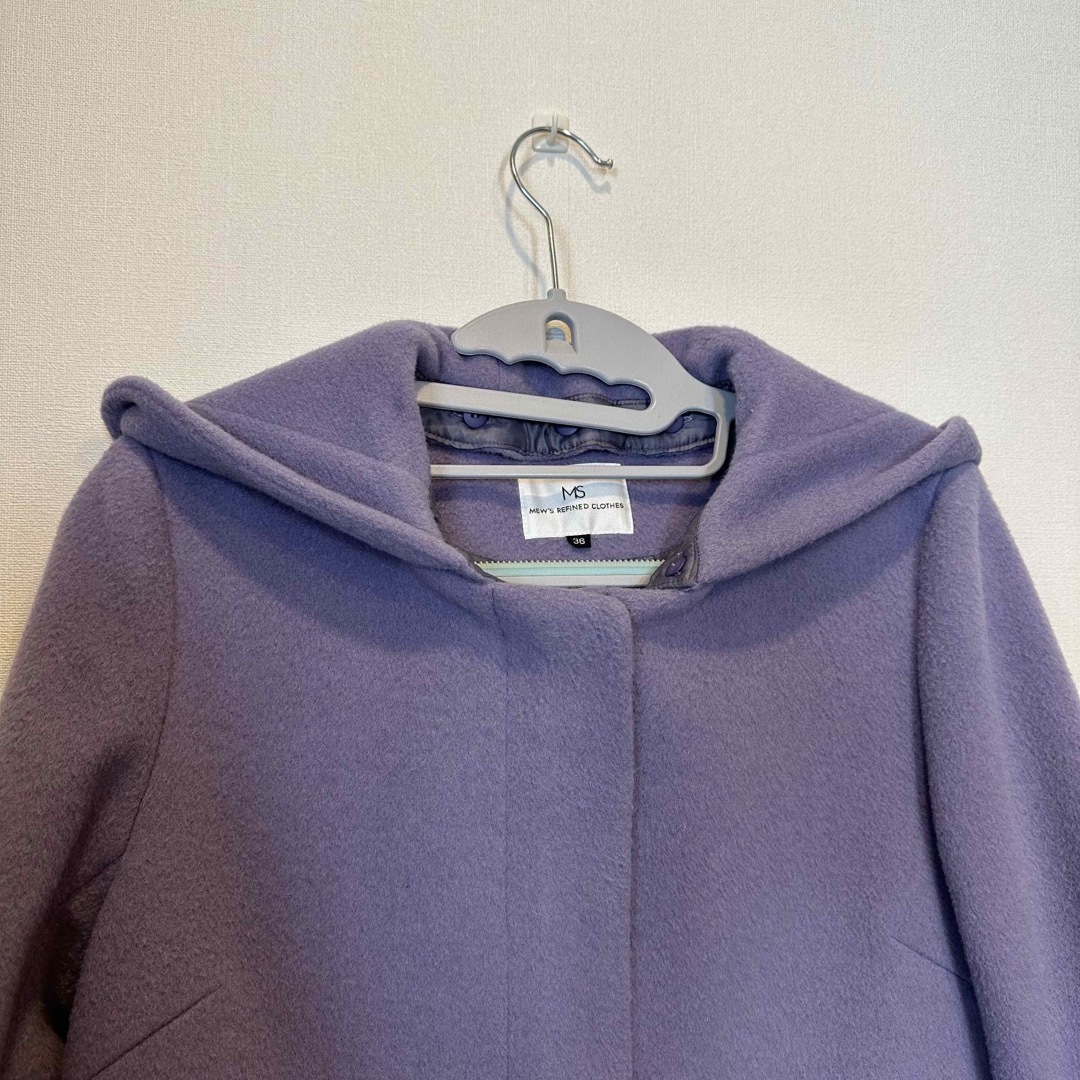 MEW'S REFINED CLOTHES 2WAY ウール コート パープル系