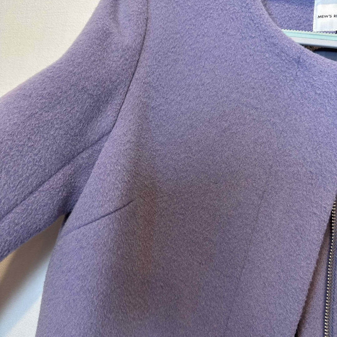 MEW'S REFINED CLOTHES 2WAY ウール コート パープル系