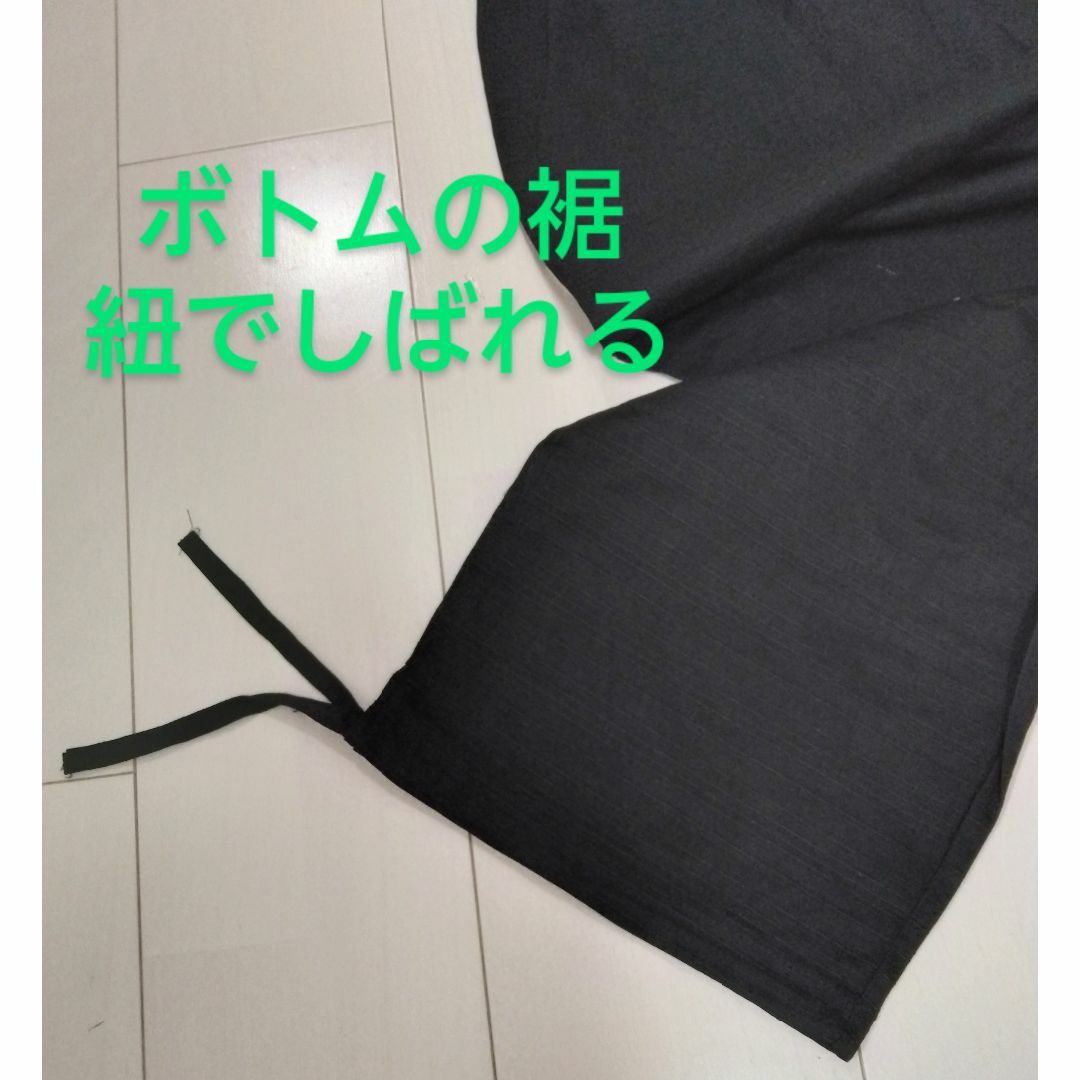 薄手 綿100%作務衣/Lサイズ/黒 メンズの水着/浴衣(その他)の商品写真