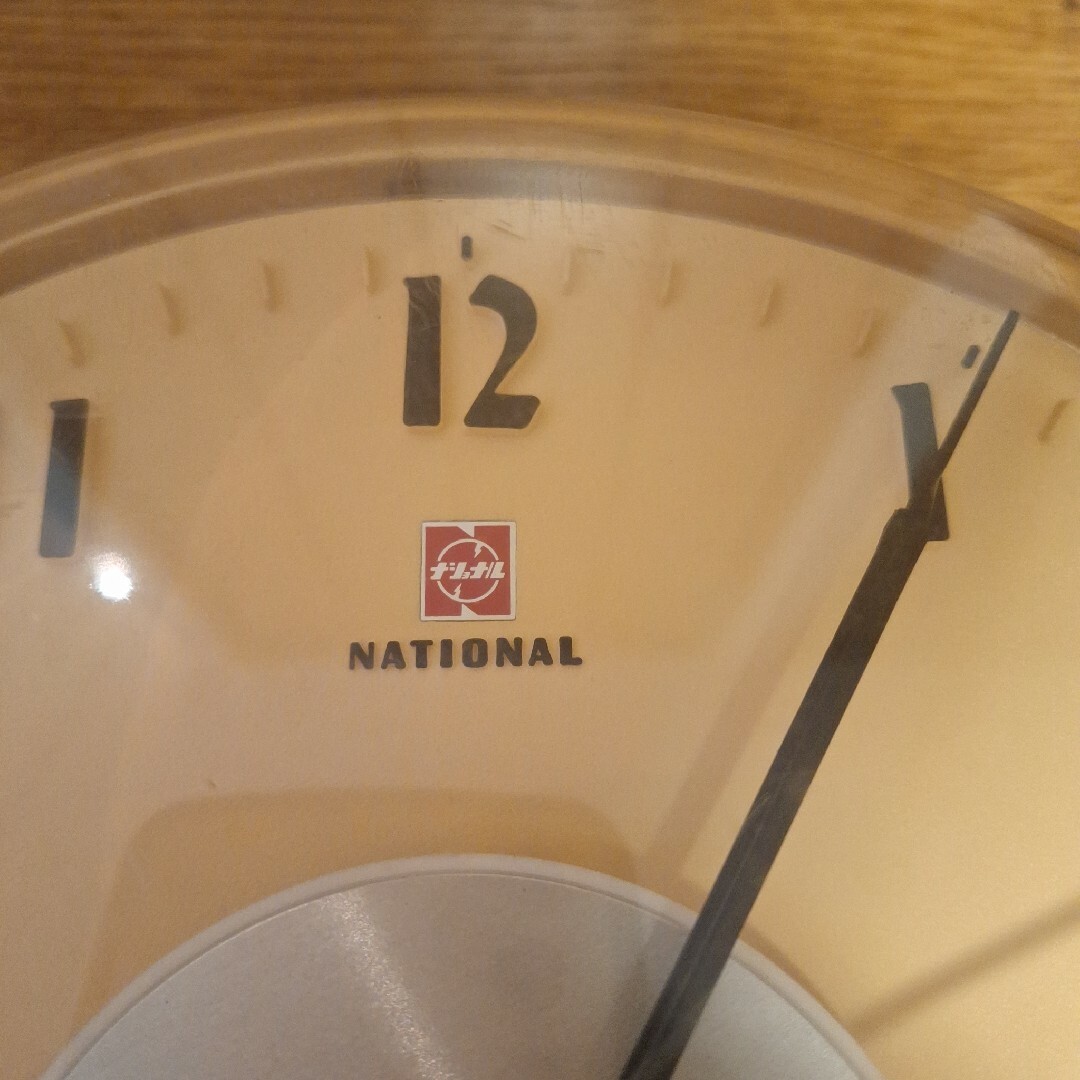 National 電気掛時計 TE-512 レトロ ジャンク