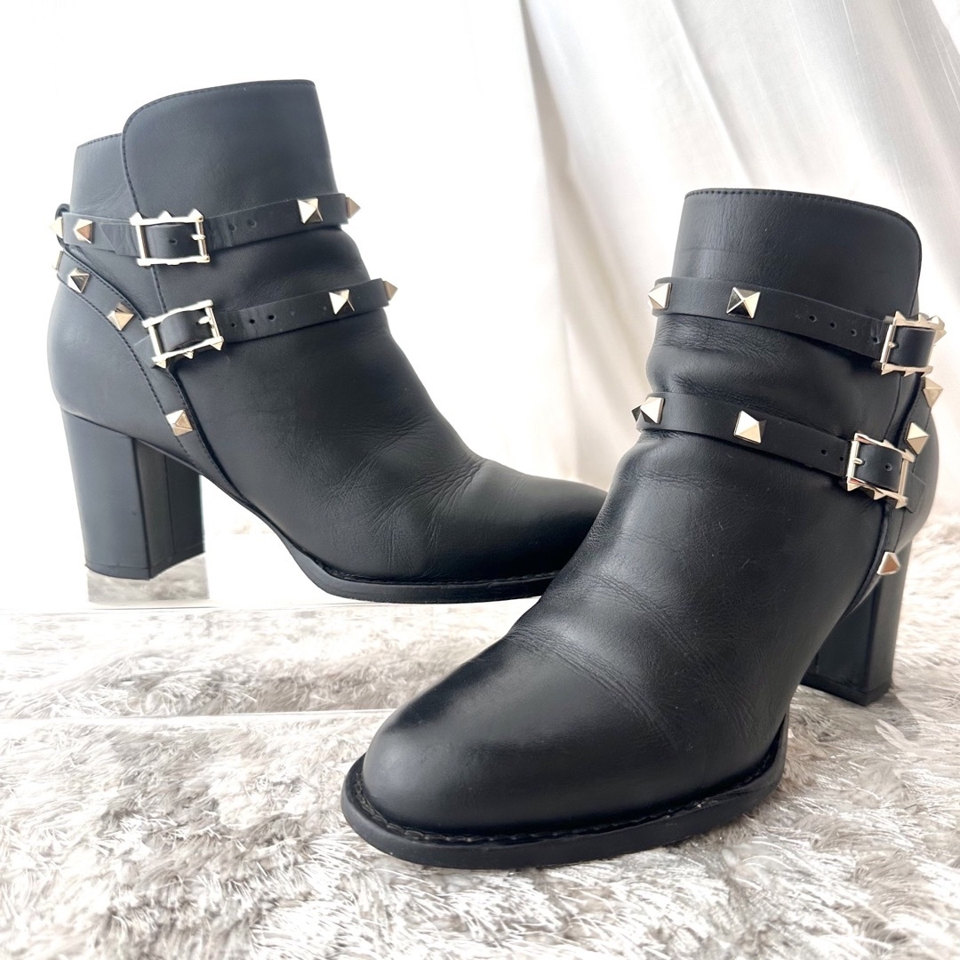 VALENTINO - VALENTINO ヴァレンティノ スタッズ ブーティ ショート