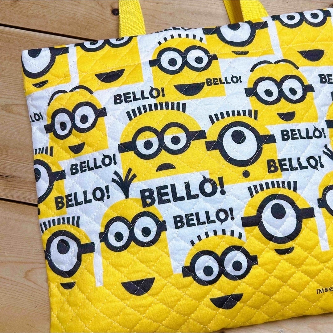 ミニオン(ミニオン)のみこ様専用♪ ミニオン MINIONS レッスンバッグ 手提げかばん 通園バック ハンドメイドのキッズ/ベビー(バッグ/レッスンバッグ)の商品写真