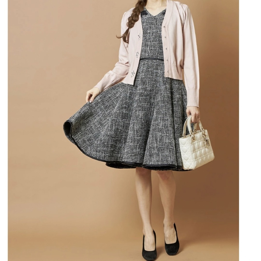 TOCCO closet(トッコクローゼット)の新品タグ付き♡tocco closet ツイードワンピース レディースのワンピース(ひざ丈ワンピース)の商品写真