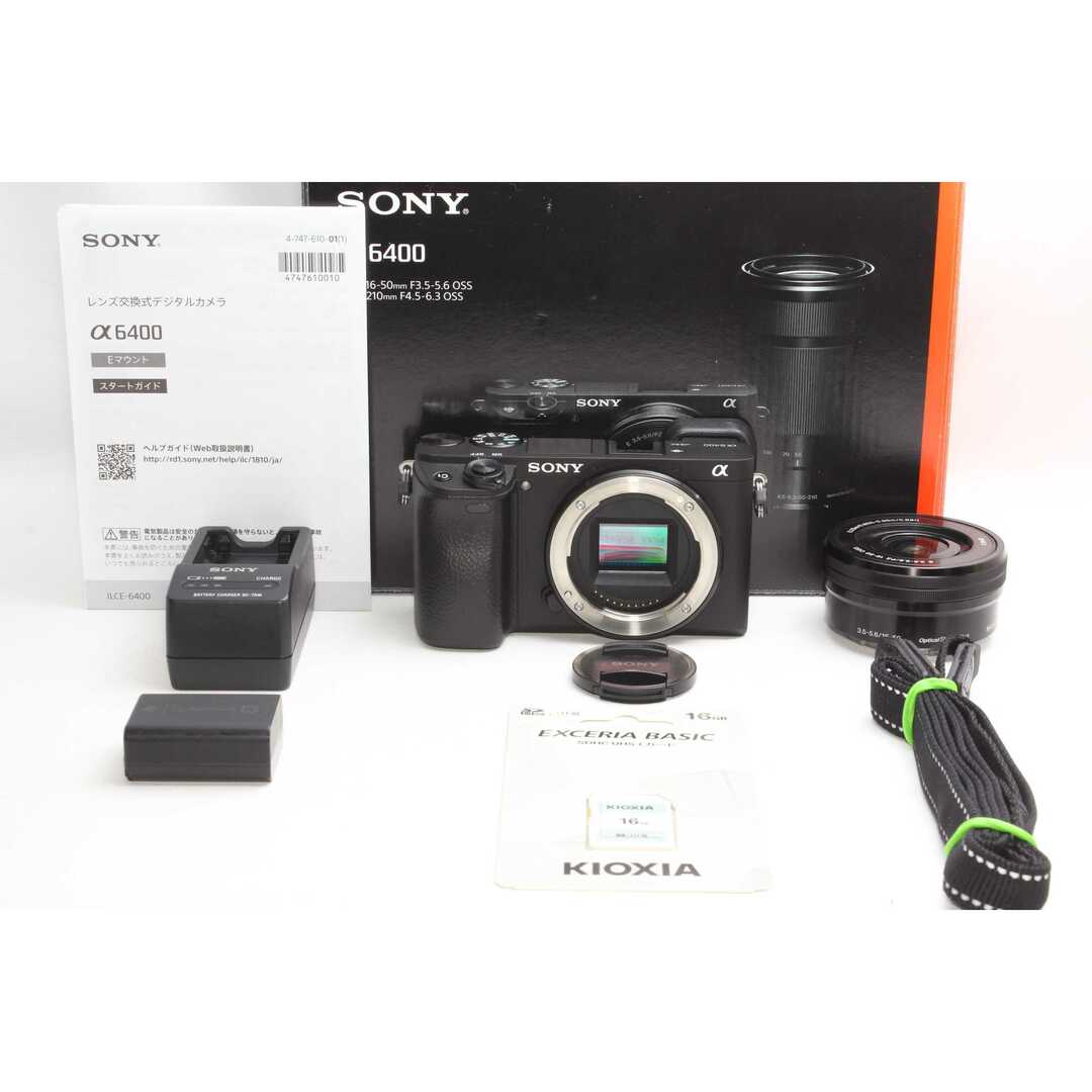 SONY(ソニー)の❤️超人気最新モデル❤️SONY α6400 ブラック スマホ/家電/カメラのカメラ(ミラーレス一眼)の商品写真