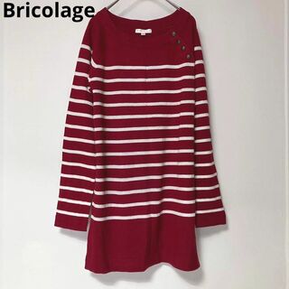 BRICOLAGE - ks9 Bricolage トップス チュニック ボーダー 赤白 長袖 かわいい