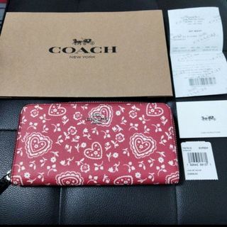 コーチ(COACH)の【新品未使用】COACH コーチ ハート柄 長財布(財布)