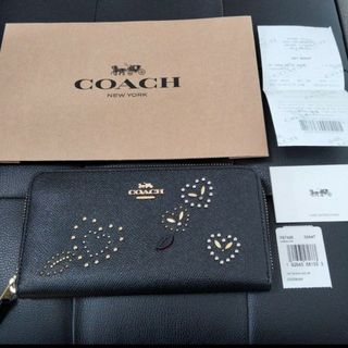 コーチ(COACH)の【新品未使用】正規品 COACH コーチ 長財布 ブラック(財布)