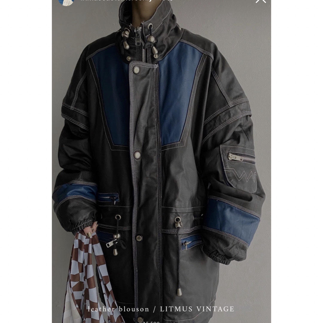 TOGA(トーガ)のlitmus  /  leather blouson レディースのジャケット/アウター(ブルゾン)の商品写真