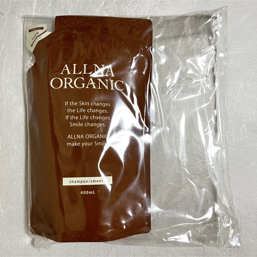 ALLNA ORGANIC(オルナオーガニック)のALLNA ORGANIC シャンプー　スムース　詰替用　400ml  コスメ/美容のヘアケア/スタイリング(シャンプー)の商品写真