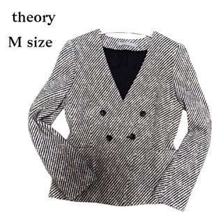 Theory luxe - theory luxu セオリーリュクス ノーカラー ツイード